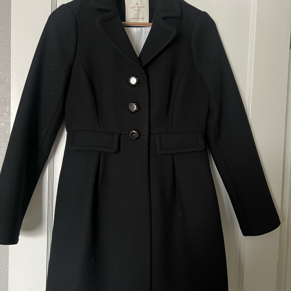 Women's Black Coat Kate Spade